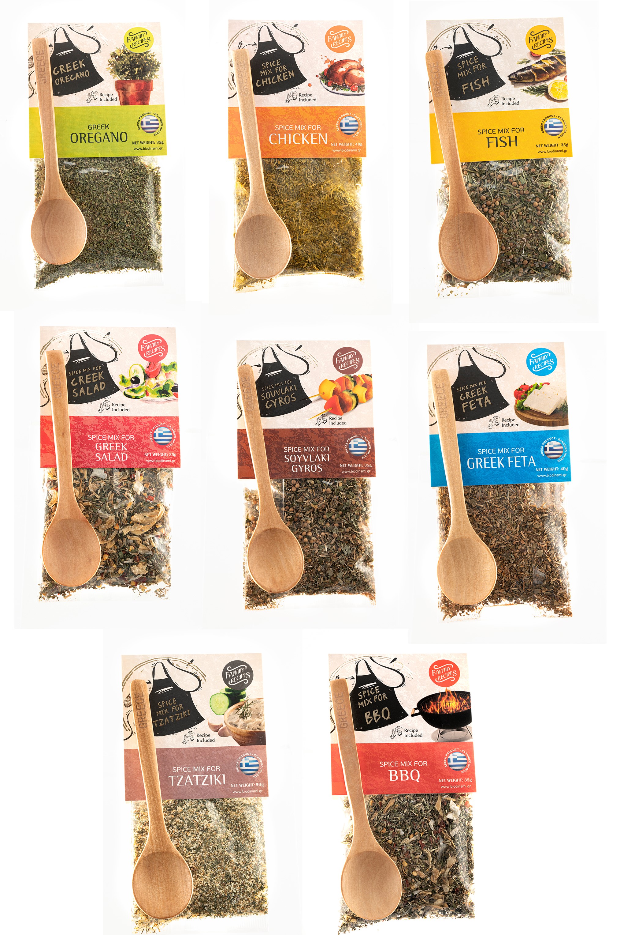 SPICE MIXES - BAGS WITH SPOON 