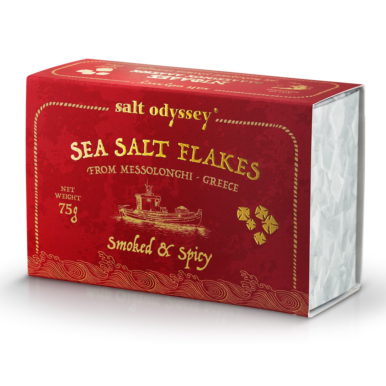 SEA SALT FLAKES SMOKED & SPICY 75gr