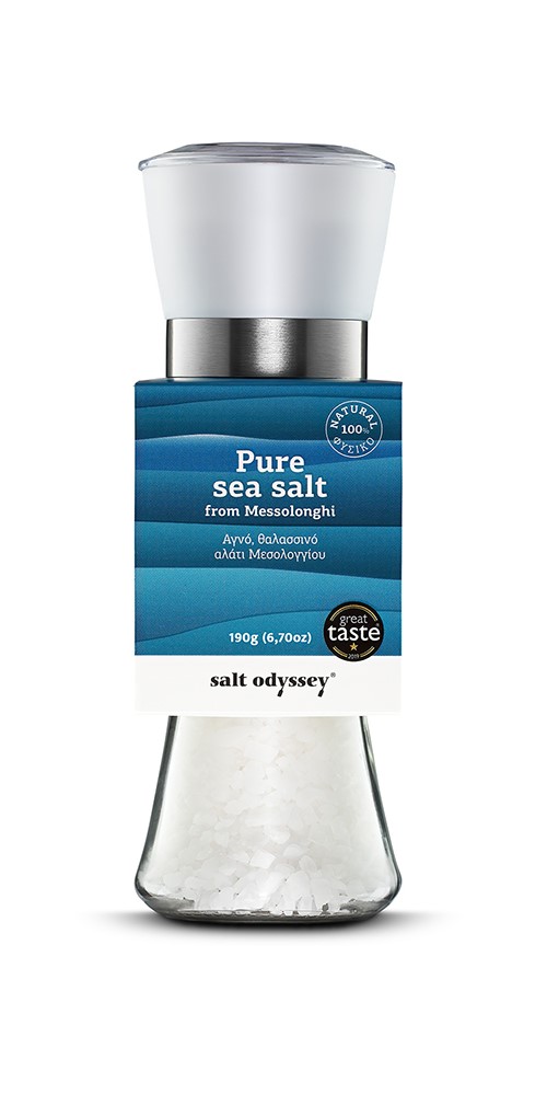 PURE SEA SALT FROM MESSOLONGHI 190gr 