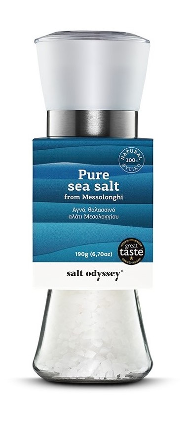 PURE SEA SALT FROM MESSOLONGHI 190gr