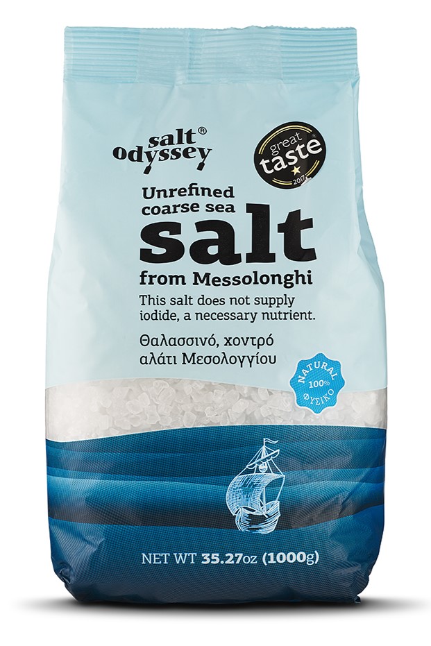 PURE COARSE SEA SALT FROM MESSOLONGHI 1kg