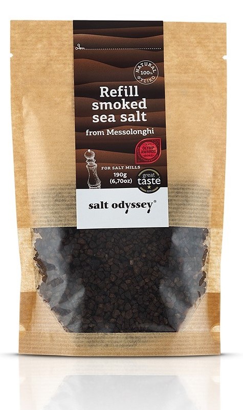 REFILL SMOKED SEA SALT FROM MESSOLONGHI 190gr 