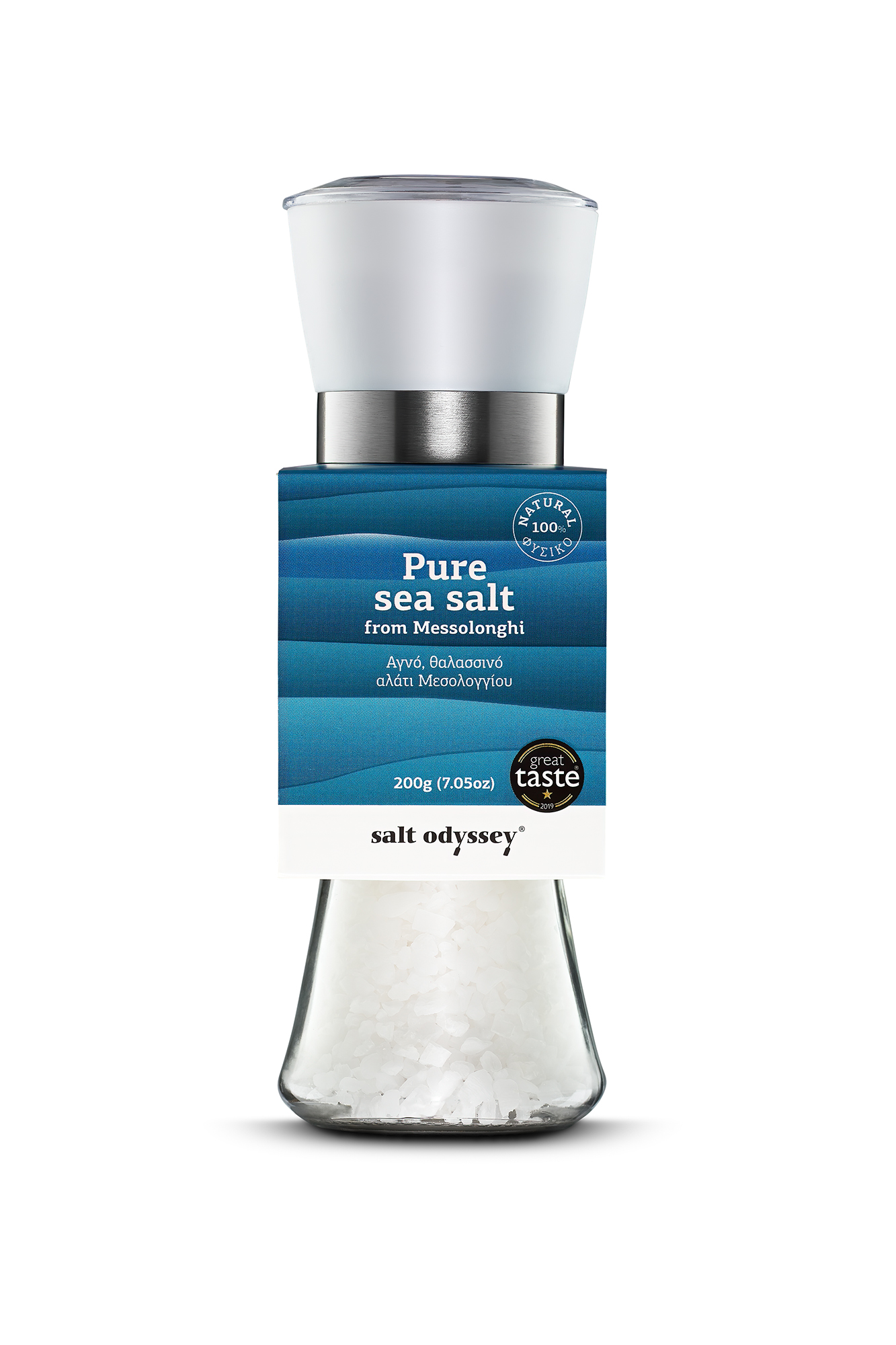 Coarse salt in a ceramic grinder 200gr