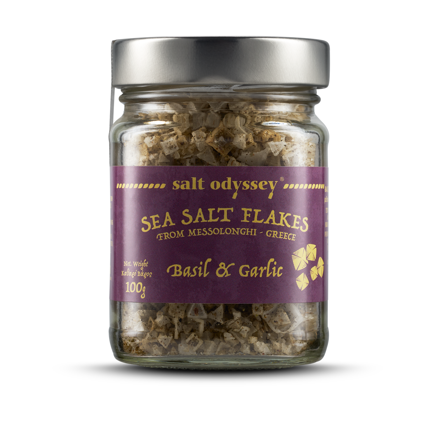 SEA SALT FLAKES BASIL & GARLIC