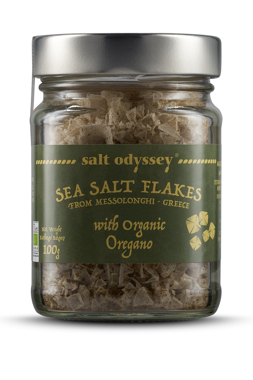 SEA SALT FLAKES ORGANIC OREGANO 100gr