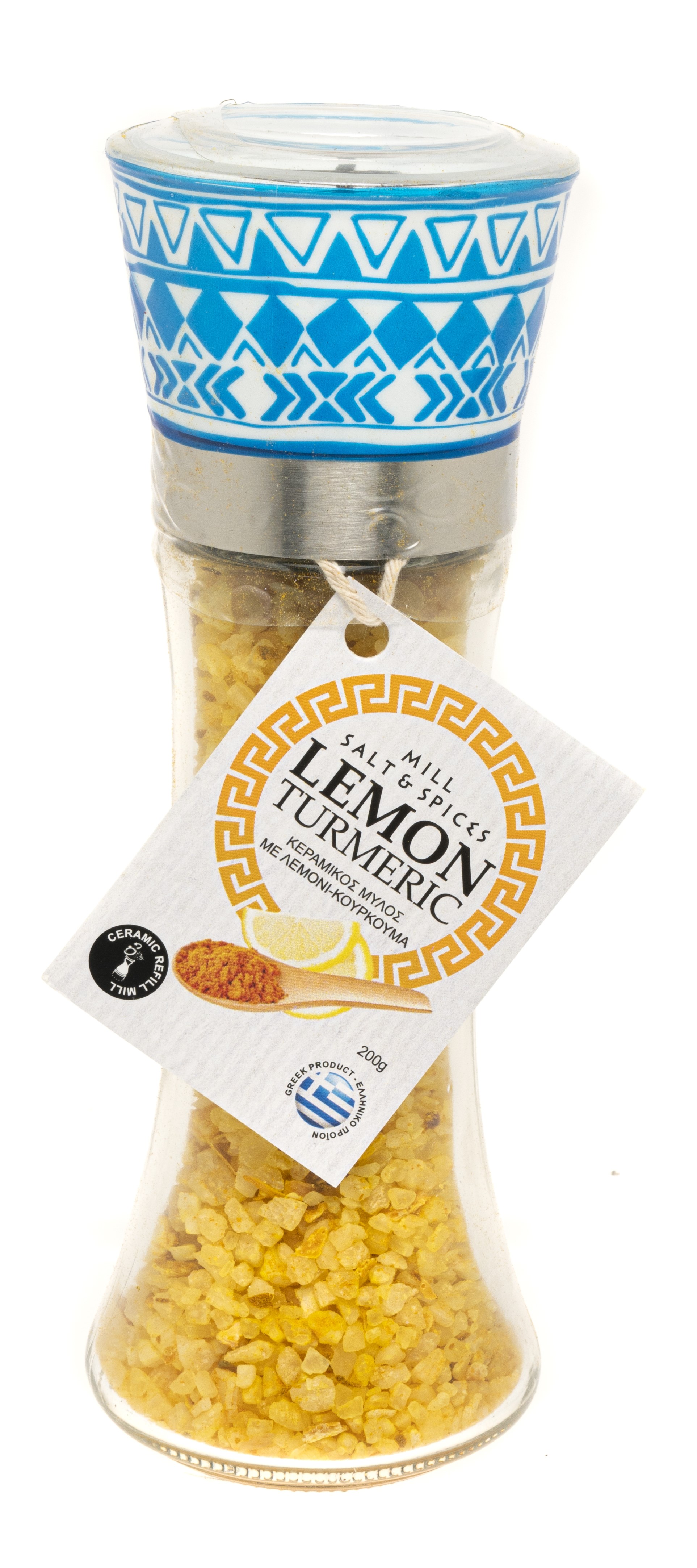 SEA SALT FROM MESSOLONGHI WITH LEMON AND TURMERIC 190gr 