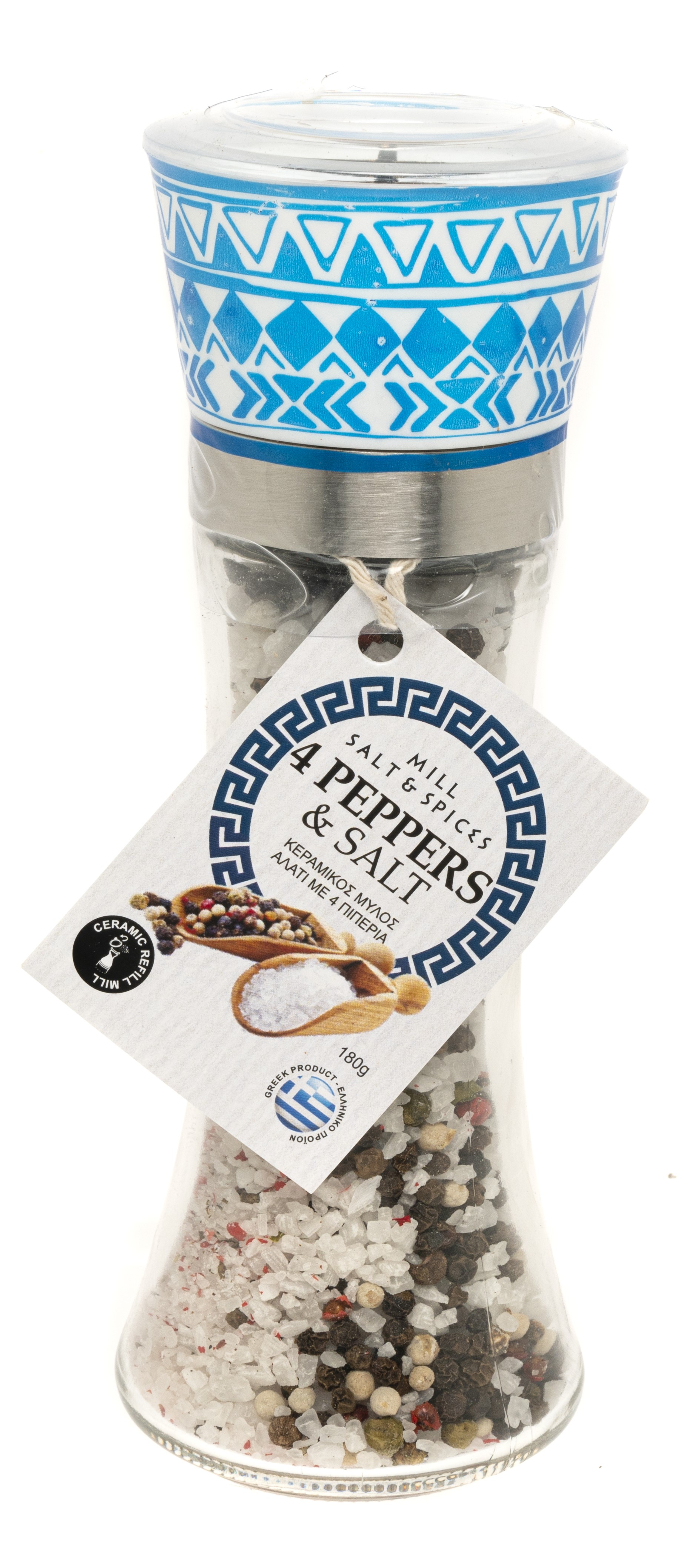 SEA SALT FROM MESSOLONGHI WITH ASSORTED PEPPERS 160gr 